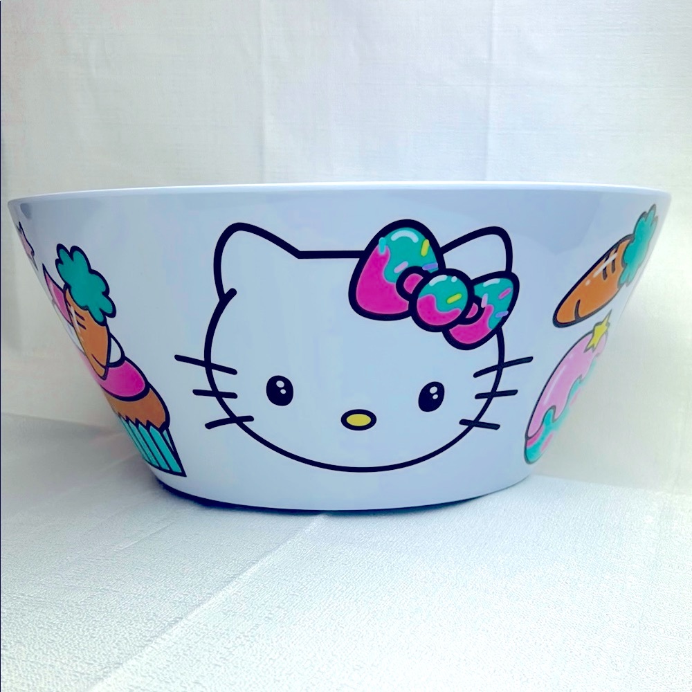 Hello Kitty Easter Melamine Serving or Decorative Bowl approx 12” Sanrio Spring